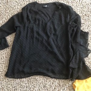 Black long sleeve blouse